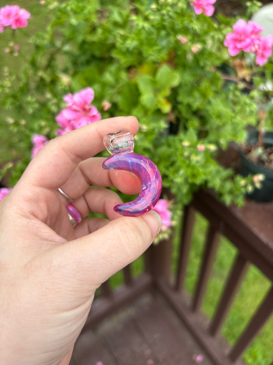 Kitty moon pendant