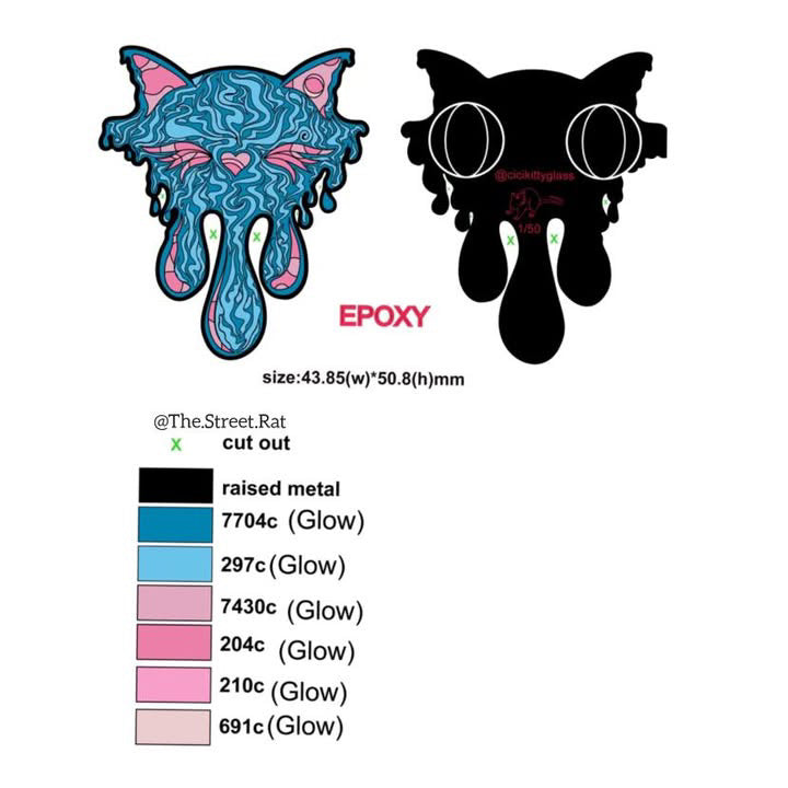 GLOW IN DARK Cicikitty Pin